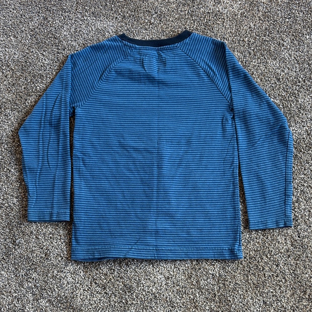 Basic Editions Blue Striped Long Sleeve Tee - Picture 2 of 3